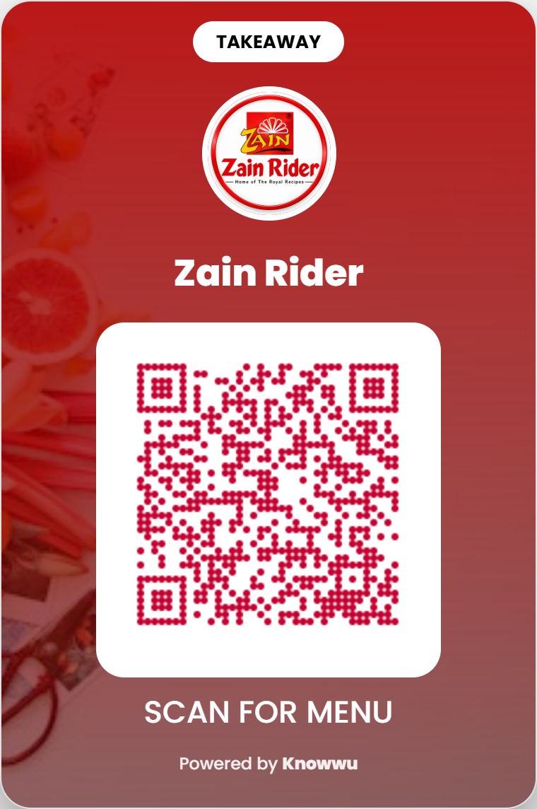 Zain Rider Takeaway QR